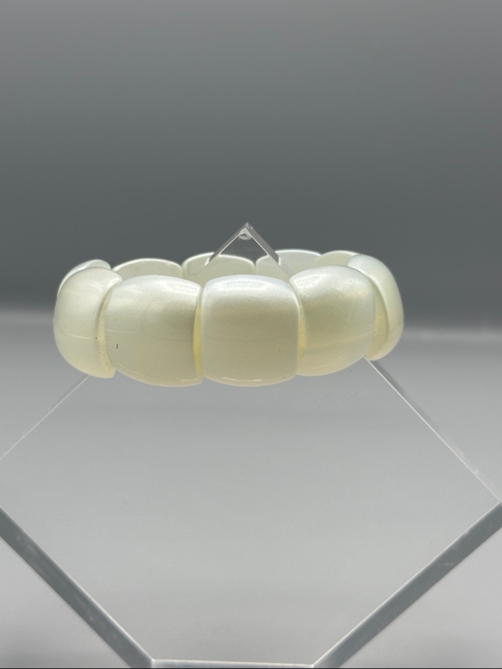 GLASS white bracelet